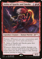 Aisha of Sparks and Smoke (Secret Lair)\nPromo: General\nSingle\nMagic The Gathering