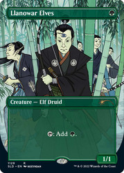 Llanowar Elves (Secret Lair) (Borderless)\nPromo: General\nSingle\nMagic The Gathering