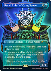 Baral, Chief of Compliance (Secret Lair) (#1164) (Borderless)\nPromo: General\nSingle\nMagic The Gathering