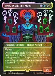 Kess, Dissident Mage (Secret Lair) (Borderless)\nPromo: General\nSingle\nMagic The Gathering