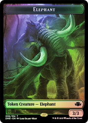 {Elephant Token} // {Saproling Token}\nDominaria Remastered\nSingle\nMagic The Gathering