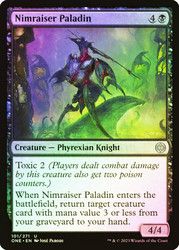 Nimraiser Paladin\nPhyrexia: All Will Be One\nSingle\nMagic The Gathering