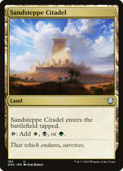 Sandsteppe Citadel\nPhyrexia: All Will Be One Commander\nSingle\nMagic The Gathering