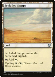 Secluded Steppe\nPhyrexia: All Will Be One Commander\nSingle\nMagic The Gathering