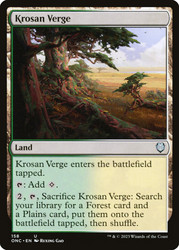 Krosan Verge\nPhyrexia: All Will Be One Commander\nSingle\nMagic The Gathering