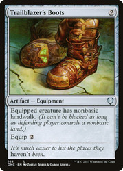 Trailblazer's Boots\nPhyrexia: All Will Be One Commander\nSingle\nMagic The Gathering