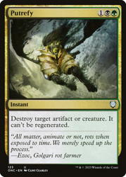 Putrefy\nPhyrexia: All Will Be One Commander\nSingle\nMagic The Gathering
