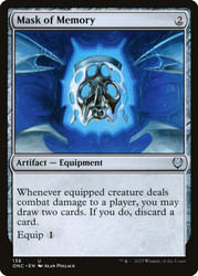 Mask of Memory\nPhyrexia: All Will Be One Commander\nSingle\nMagic The Gathering