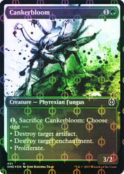 Cankerbloom (#451) (Showcase) (Compleat Foil)\nPhyrexia: All Will Be One - Alternate Foil\nSingle\nMagic The Gathering
