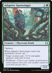 Adaptive Sporesinger\nPhyrexia: All Will Be One\nSingle\nMagic The Gathering