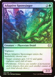 Adaptive Sporesinger\nPhyrexia: All Will Be One\nSingle\nMagic The Gathering