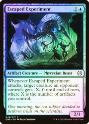 Escaped Experiment\nPhyrexia: All Will Be One\nSingle\nMagic The Gathering