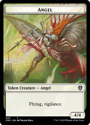 {Angel Token} (#003) // {Soldier Token} (#008)\nPhyrexia: All Will Be One Commander\nSingle\nMagic The Gathering