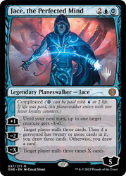 Jace, the Perfected Mind (Promo Pack) (Phyrexia: All Will Be One)\nPromo: Planeswalker Stamped\nSingle\nMagic The Gathering