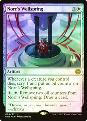 Norn's Wellspring (Promo Pack) (Phyrexia: All Will Be One)\nPromo: Planeswalker Stamped\nSingle\nMagic The Gathering