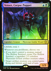 Venser, Corpse Puppet (Prerelease) (Phyrexia: All Will Be One)\nPromo: Date Stamped\nSingle\nMagic The Gathering