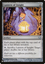 Lantern of Insight\nMystery Booster / The List\nSingle\nMagic The Gathering