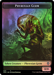 {Phyrexian Germ Token} // {Rebel Token}\nPhyrexia: All Will Be One Commander\nSingle\nMagic The Gathering