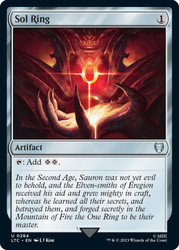 Sol Ring (#284)\nThe Lord of the Rings Commander\nSingle\nMagic The Gathering