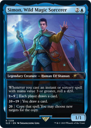 Simon, Wild Magic Sorcerer (Secret Lair) (Full Art)\nPromo: General\nSingle\nMagic The Gathering