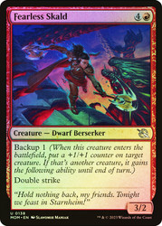 Fearless Skald\nMarch of the Machine\nSingle\nMagic The Gathering