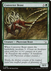 Converter Beast\nMarch of the Machine\nSingle\nMagic The Gathering