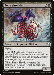 Bone Shredder\nMarch of the Machine Commander\nSingle\nMagic The Gathering