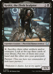 Keskit, the Flesh Sculptor\nMarch of the Machine Commander\nSingle\nMagic The Gathering