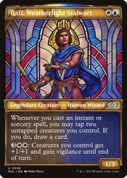 Raff, Weatherlight Stalwart (Showcase)\nMultiverse Legends\nSingle\nMagic The Gathering