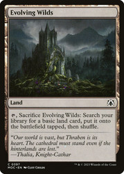 Evolving Wilds\nMarch of the Machine Commander\nSingle\nMagic The Gathering