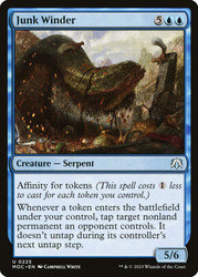 Junk Winder\nMarch of the Machine Commander\nSingle\nMagic The Gathering