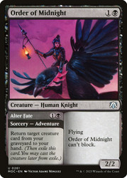 Order of Midnight // Alter Fate\nMarch of the Machine Commander\nSingle\nMagic The Gathering