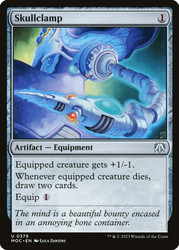 Skullclamp\nMarch of the Machine Commander\nSingle\nMagic The Gathering