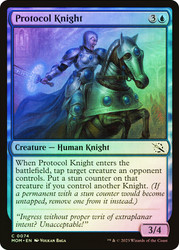 Protocol Knight\nMarch of the Machine\nSingle\nMagic The Gathering