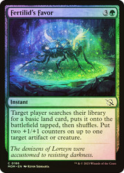 Fertilid's Favor\nMarch of the Machine\nSingle\nMagic The Gathering