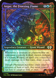 Aegar, the Freezing Flame (Showcase) (Halo Foil)\nMultiverse Legends - Alternate Foil\nSingle\nMagic The Gathering