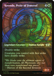 Kwende, Pride of Femeref (Showcase) (Halo Foil)\nMultiverse Legends - Alternate Foil\nSingle\nMagic The Gathering