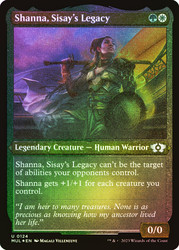 Shanna, Sisay's Legacy (Foil Etched)\nMultiverse Legends - Alternate Foil\nSingle\nMagic The Gathering