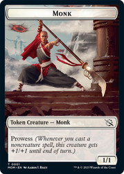 {Monk Token}\nMarch of the Machine\nSingle\nMagic The Gathering