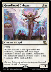 Guardian of Ghirapur (Promo Pack) (March of the Machine)\nPromo: Planeswalker Stamped\nSingle\nMagic The Gathering