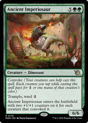 Ancient Imperiosaur (Promo Pack) (March of the Machine)\nPromo: Planeswalker Stamped\nSingle\nMagic The Gathering