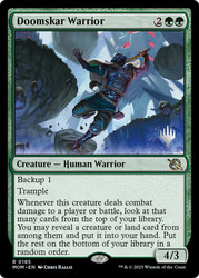 Doomskar Warrior (Promo Pack) (March of the Machine)\nPromo: Planeswalker Stamped\nSingle\nMagic The Gathering