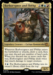 Borborygmos and Fblthp (Promo Pack) (March of the Machine)\nPromo: Planeswalker Stamped\nSingle\nMagic The Gathering