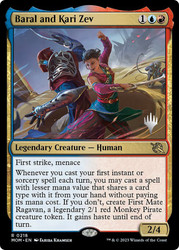 Baral and Kari Zev (Promo Pack) (March of the Machine)\nPromo: Planeswalker Stamped\nSingle\nMagic The Gathering