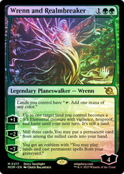 Wrenn and Realmbreaker (Promo Pack) (March of the Machine)\nPromo: Planeswalker Stamped\nSingle\nMagic The Gathering
