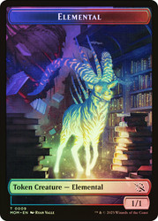 {Elemental Token} (Blue/Red) // {Zombie Token}\nMarch of the Machine\nSingle\nMagic The Gathering