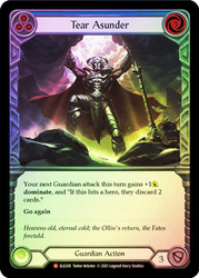 Tear Asunder Rainbow Foil English