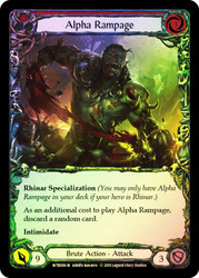 Alpha Rampage Rainbow Foil English