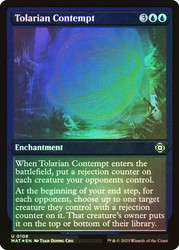 Tolarian Contempt (Foil Etched)\nMarch of the Machine: The Aftermath - Alternate Foil\nSingle\nMagic The Gathering