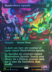 Shadowborn Apostle (Secret Lair) (#688) (Borderless)\nPromo: General\nSingle\nMagic The Gathering